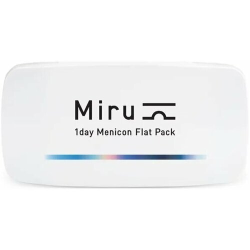 ���������� ����������� ���������� ����� Menicon Miru 1 day Flat Pack, 30 ��., R 8,6, D -3,5, 1 ��.