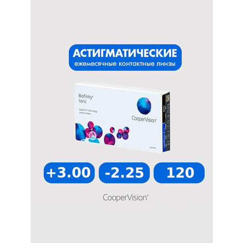 ���������� Biofinity Toric (3 �����) +3.00 -2.25 120 ����� ���������� ������ �������� ������