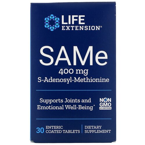 ���������� �������� Life Extension SAMe, 100 �, 400 ��, 30 ��.