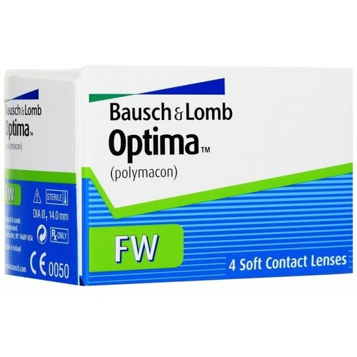 ���������� ���������� ����� BAUSCH+LOMB Optima FW, 4 ��., R 8,7, D -9, 1 ��.