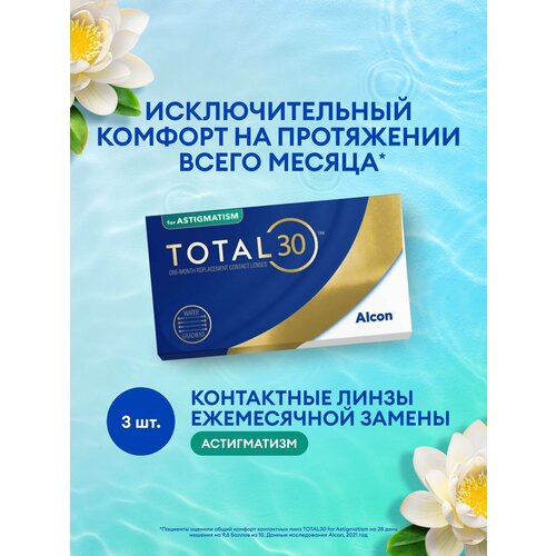 ���������� ��������������� ����� -2,50, -1,25/ 180/ 3 ��, Alcon, Total30 for Astigmatism