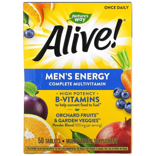  Nature's Way Alive! Men's Energy Complete Multivitamin, 140 , 140 , 50 .   , -, 