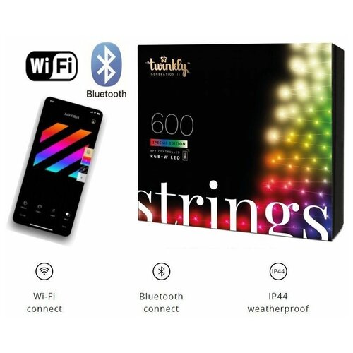 Smart LED  Twinkly Strings 600  RGB+W BT+WiFi (TWS600SP-BEU)   , -, 