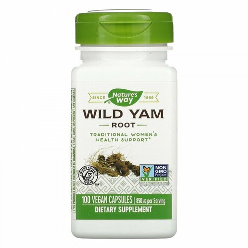 Nature s Way, Wild Yam Root, 425 mg, 100 Vegan Capsules   , -, 