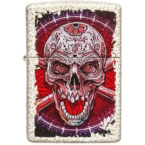   ZIPPO Classic 49410 Skull Design   Mercury Glass -    , -, 