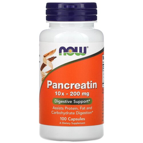  NOW Pancreatin 10X, 80 , 80 , 200 , 100 .   , -, 