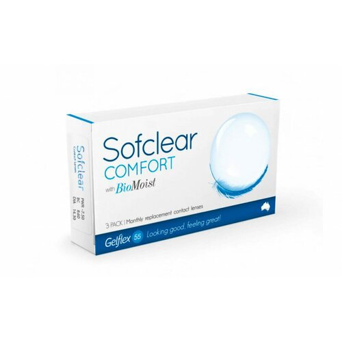   Gelflex Sofclear Comfort with BioMoist, 3 ., R 8,6, D -2,25, , 1 .   , -, 