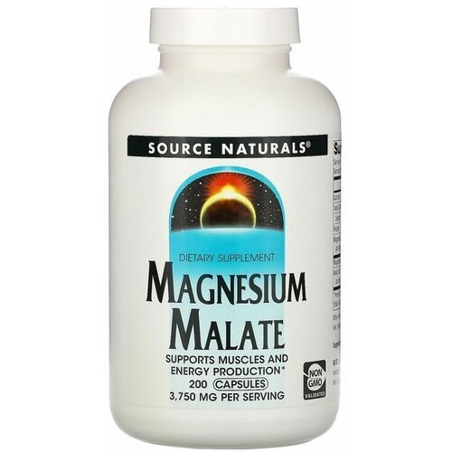 ���������� Source Naturals Magnesium Malate 200 ���� (Source Naturals)