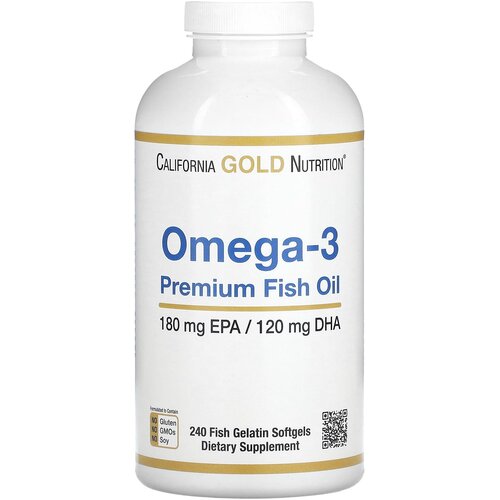 California Gold Nutrition Omega-3 Premium Fish Oil ., 1080 , 240 .   , -, 