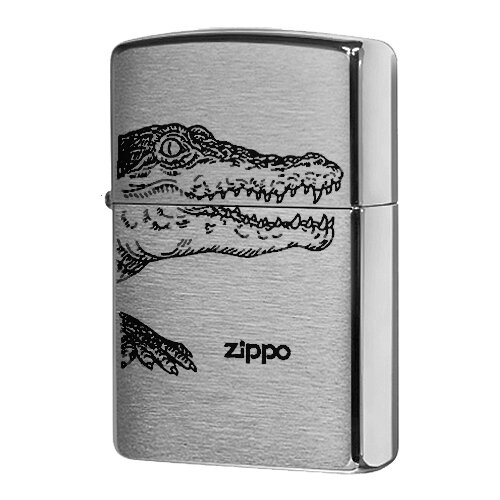     ZIPPO 200 Alligator   Brushed Chrome - 