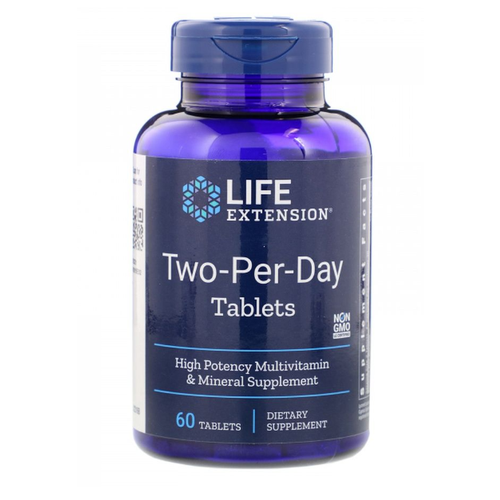 Two Per Day Multivitamin     Life Extension 60    , -, 