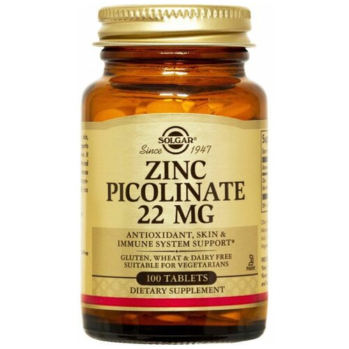 ���������� Solgar Zinc Picolinate ���., 250 ��, 170 �, 100 ��.