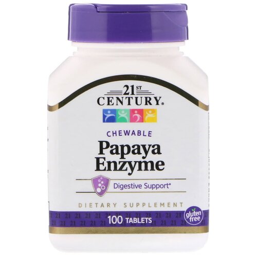  21st Century Papaya Enzyme, 100 , 100 , 100 .   , -, 