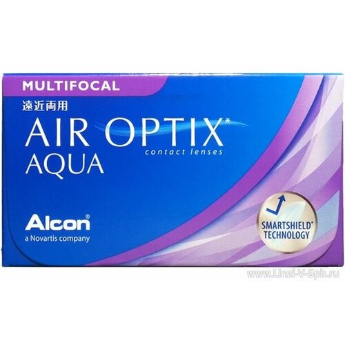 ���������� ���������� ����� �� ����� Alcon Air optix Aqua Multifocal, 3 ��., R 8,6, D -10, ADD: �������, 1 ��.