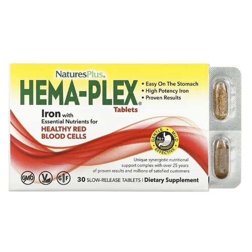 Nature's Plus Hema-Plex Slow-Release .   , -, 