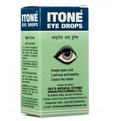  Dey's Medical Stores (Mfg.) Limited Itone eye drops, 20 , 10 , 10    , -, 