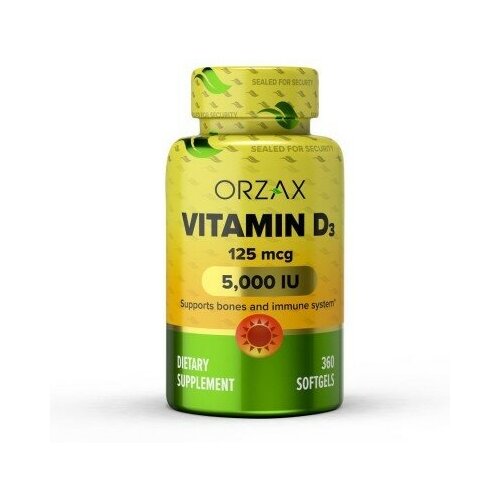  3 (Vitamin D3) 5000 , ORZAX, 360    , -, 