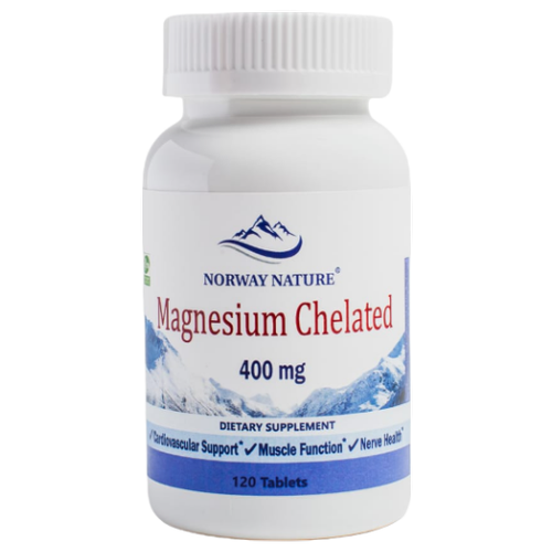 ���������� �������� Norway Nature Magnesium Chelated, 400 ��, 120 ��.