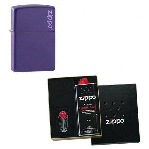  Zippo          Logo Purple Matte 125  280 