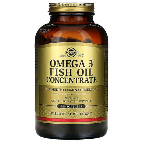 ���������� Solgar Omega-3 Fish Oil Concentrate ����., 250 ��, 1.425 �, 240 ��.
