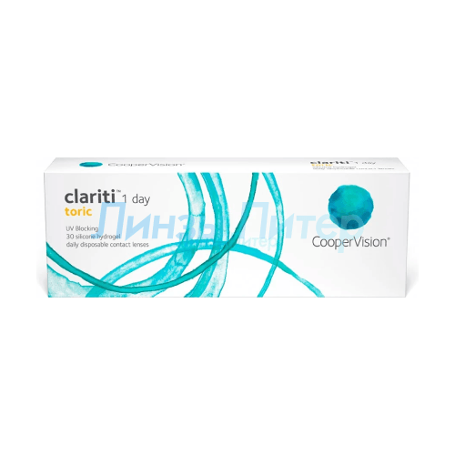 ���������� ����������� ���������� ����� CooperVision Clariti 1 day toric., 30 ��., R 8,6, D -1,25,�CYL:�-1,75,�A�:�60, 1 ��.