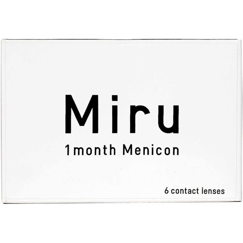   Menicon Miru 1month, 6 ., R 8,6, D -1, , 1 .   , -, 