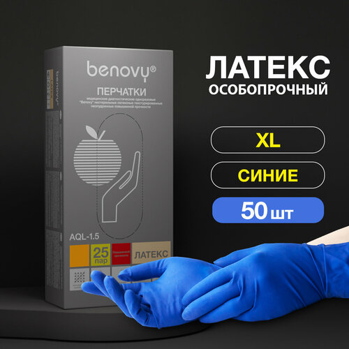 ���������� �������� ��������� Benovy Latex High Risk, 25 ���, ������: XL, ����: �����, 1 ��.