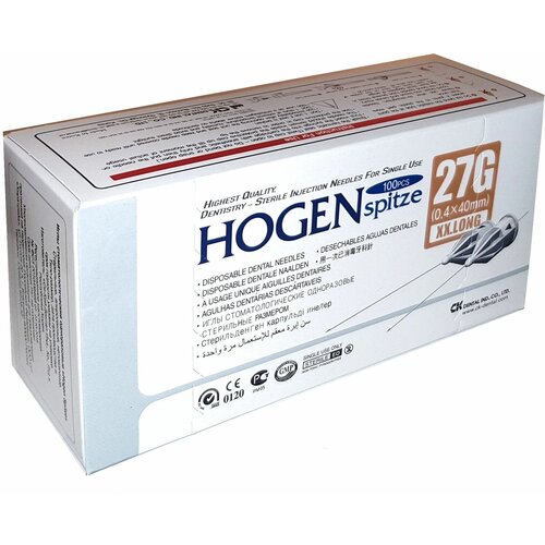     Hogen Spitze 27G 0.4x40 100 C-K Dental   , -, 