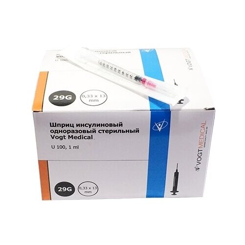   VOGT MEDICAL U-100 , 13  x 0.33 , : 29G, 1 , 100 .   , -, 