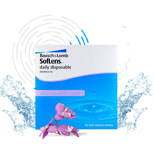   Bausch & Lomb Soflens Daily Disposable, 90 ., R 8,6, D -6   , -, 