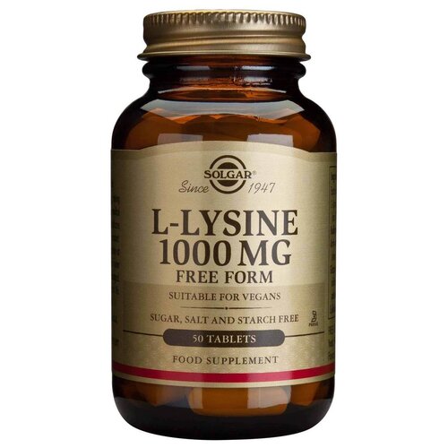���������� Solgar L-Lysine ���., 1000 ��, 65 �, 50 ��., 1 ��.