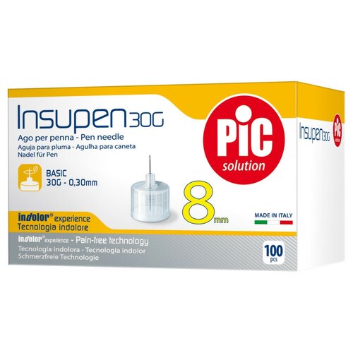   - Pic solution insupen, 8  x 0.3 , : 30G, 100 .   , -, 