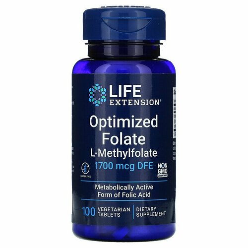 ���������� Life Extension Optimized Folate 1700 ��� DFE (���������������� �����) 100 ��� (Life Extension)