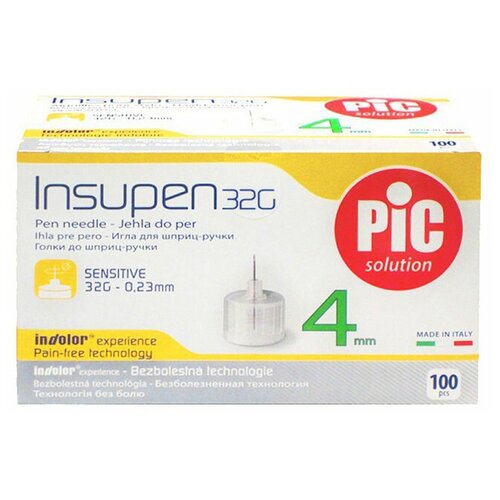 ���������� ���� ��� �����-����� Pic solution Insupen, 4 �� x 0.23 ��, ������: 32G, 100 ��., 100 ��.
