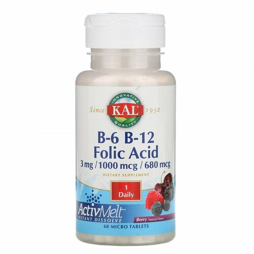 ���������� KAL B6 B12 Folic Acid (B-6 B-12 �������� �������) �� ������ ���� 60 ��������