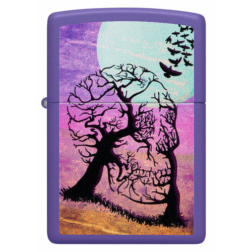    ZIPPO Classic 48638 Skull Tree   Purple Matte -     , -, 