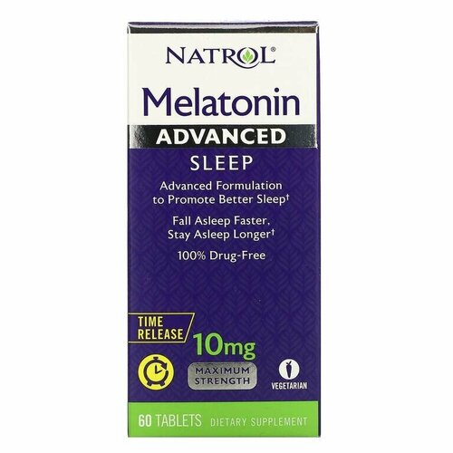  Natrol Melatonin Advanced Sleep Time Release, 10 , 60 .   , -, 