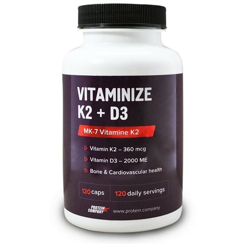  PROTEIN.COMPANY Vitaminize K2 + D3  , 90 , 250 , 120 .   , -, 