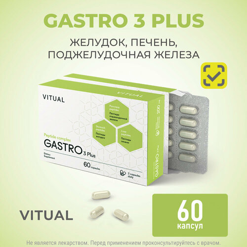    3  (  ) Gastro 3 Plus Khavinson Peptides, 60    , -, 