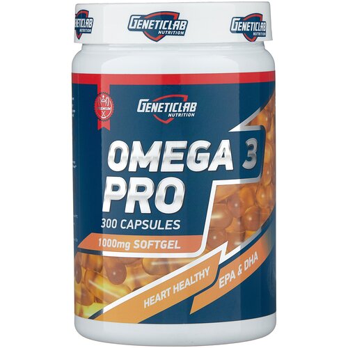 ���������� Geneticlab Nutrition Omega 3 Pro 1000 mg (300 ����.), 408 �, 300 ��.