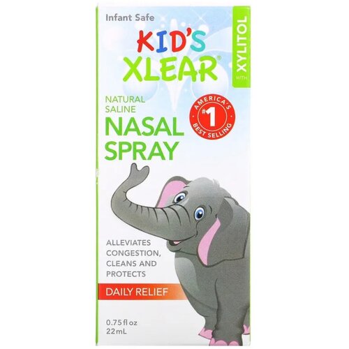 ���������� Xlear, Natural Nasal Spray, Kid's Xlear, ������� ��������� ����� ��� �����, 22 �� (0,75 ����. �����)