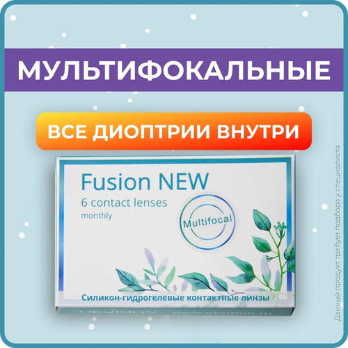   OKVision Fusion New Multifocal, 6 ., R 8,6, D -2,5, ADD: , ADD: +2.00 D, 1 .   , -, 