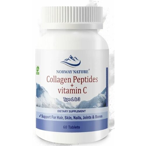 Norway Nature Collagen Peptides + Vitamin C (Type 1 & 3) 60  (Norway Nature)   , -, 