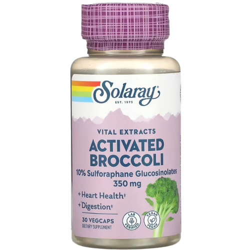 Solaray Activated Broccoli 350 mg (10% Sulforaphane Glucosinolates) 30   (Solaray)   , -, 