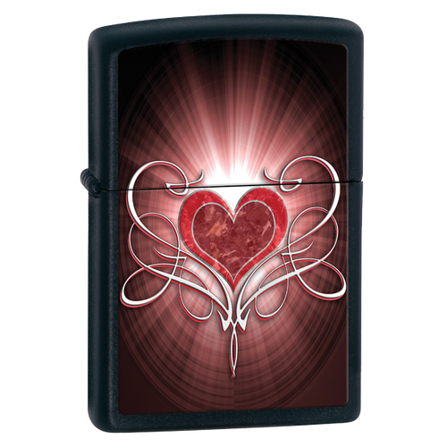  Zippo Love Heart Black Matte   , -, 