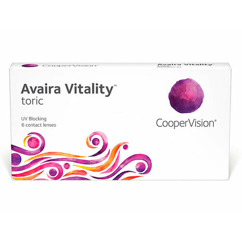 ���������� ���������� ����� CooperVision Avaira Vitality toric., 6 ��., R 8,5, D +3,25,�CYL:�-1,75,�A�:�10, 1 ��.
