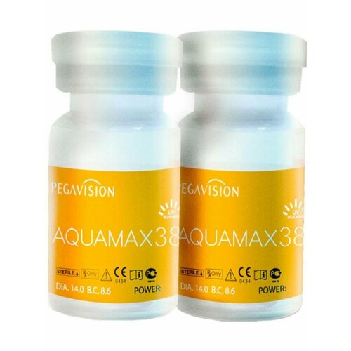 ���������� ���������� ����� Pegavision Aquamax 38, 2 ��., R 8,6, D -11,5, 1 ��.