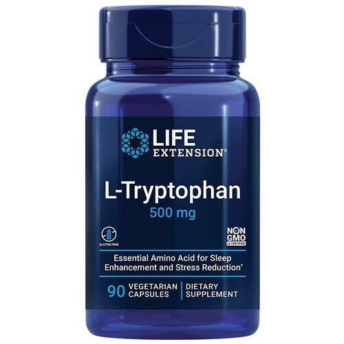 Life Extension L-Tryptophan (L-) 500  90    , -, 