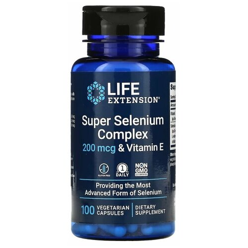 Life Extension Super Selenium Complex 200 mcg & Vitamin E (C  . ) 100  (Life Extension)   , -, 