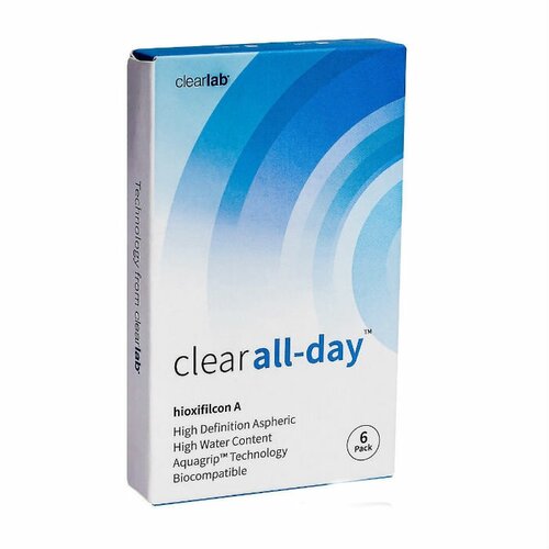   Clearlab Clear All-day, 6 ., R 8,6, D -6,5, 1 .   , -, 